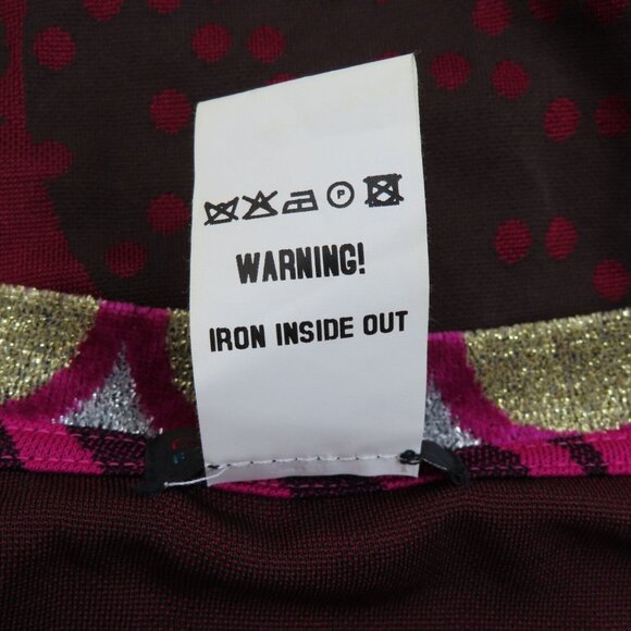 Custo Barcelona Women 2 Red Multicolor Geometric Polka Dot Sheath Tunic Dress - Picture 7 of 9